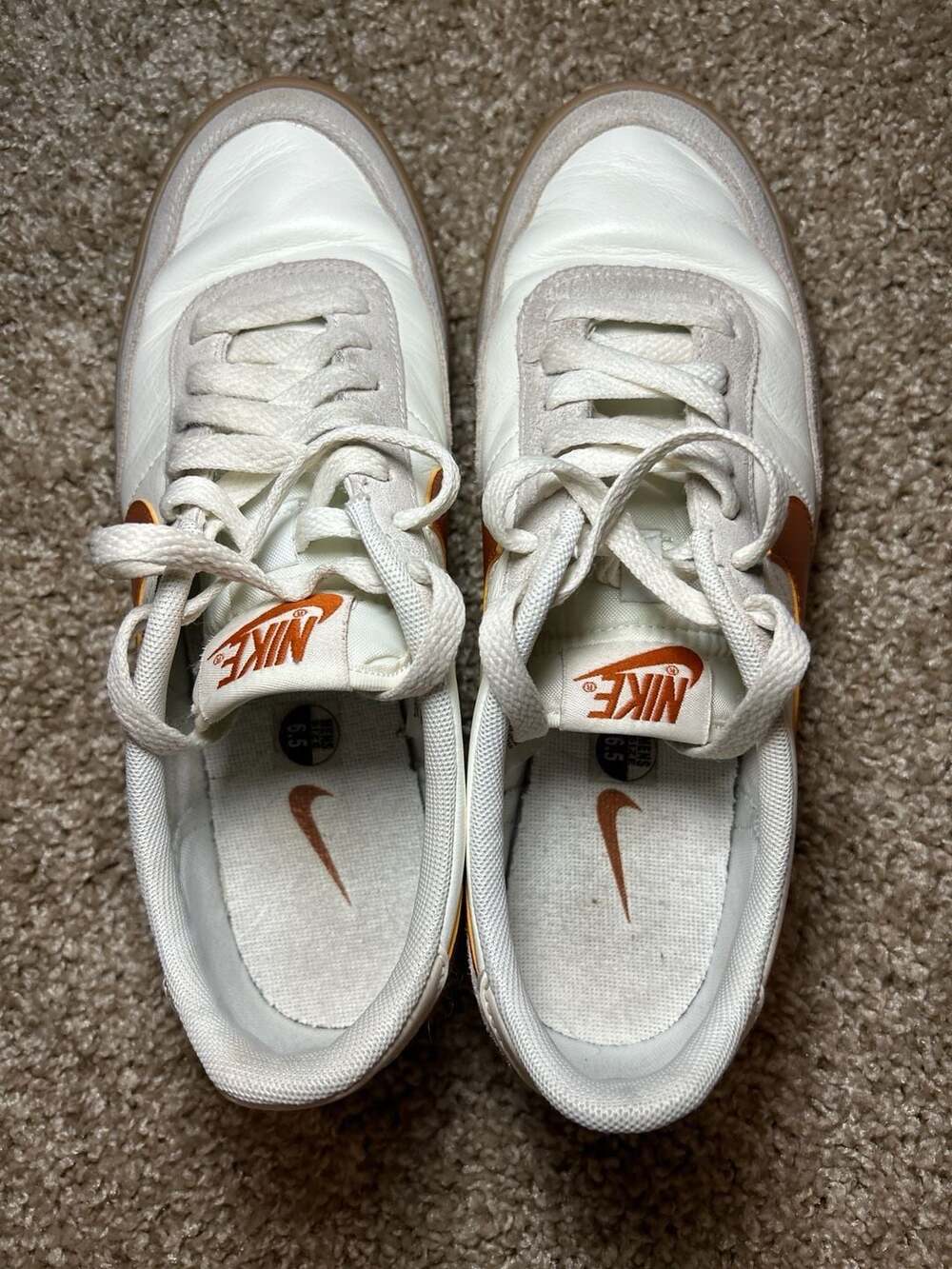 Nike Killshot 2 Leather Sail/Gum Yellow Shoes - Picture 2 of 11